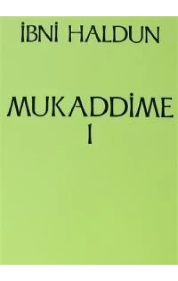 Mukaddime Cilt: 1