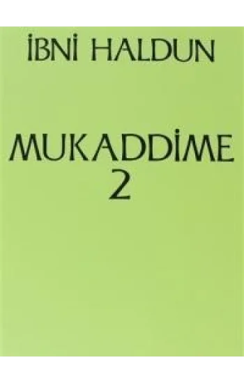 Mukaddime Cilt: 2