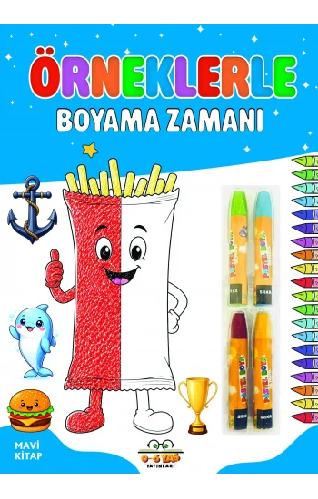 Örneklerle Boyama Zamanı - Mavi Kitap