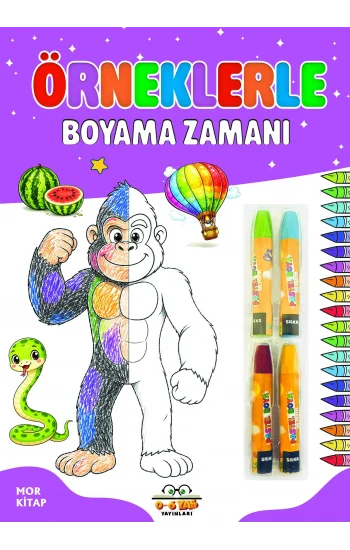 Örneklerle Boyama Zamanı - Mor Kitap