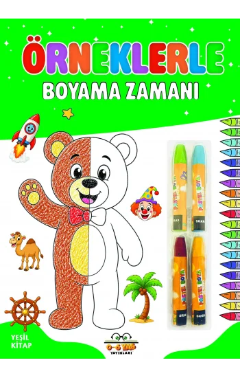 Örneklerle Boyama Zamanı - Yeşil Kitap