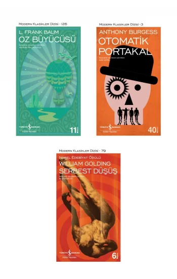 Oz Büyücüsü + Otomatik Portakal + Serbest Düşüş- 3 Kitap Set - Iş Bankası Özel Set Oz Büyücüsü Kitab