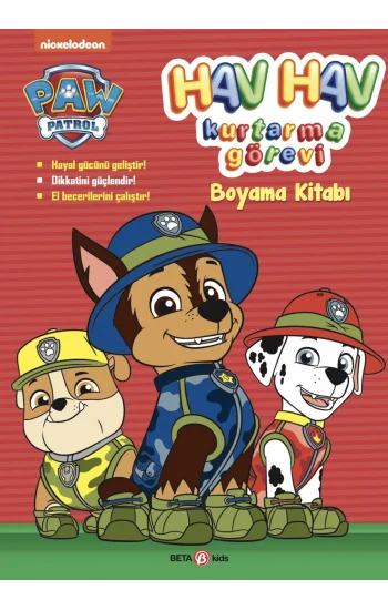 Paw Patrol Hav Hav Kurtarma Görevi Boyama Kitabı