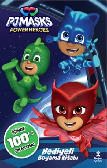PJ Masks 100 Çıkartma Hediyeli Boyama Kitabı