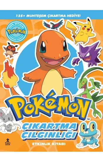 Pokemon - Charmander Çıkartma Çılgınlığı Etkinlik Kitabı