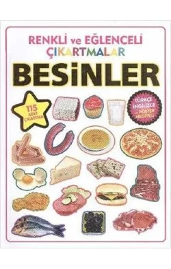 Renkli ve Eğlenceli Çıkartmalar - Besinler (Food)