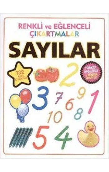 Renkli ve Eğlenceli Çıkartmalar - Sayılar (Numbers)