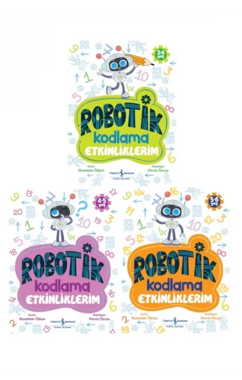 Robotik Kodlama Etkinliklerim 3-6 Yaş 3 Kitap Set