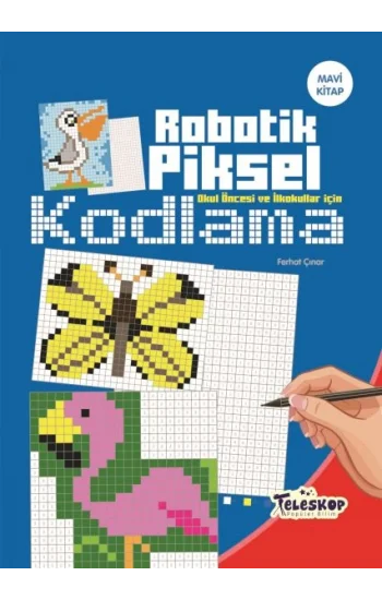 Robotik Piksel Kodlama Mavi Kitap