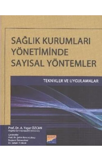 Sağlık Kurumları Yönetiminde Sayısal Yöntemler