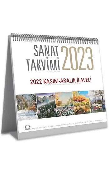 Sanat Takvimi 2023 Masa Takvimi