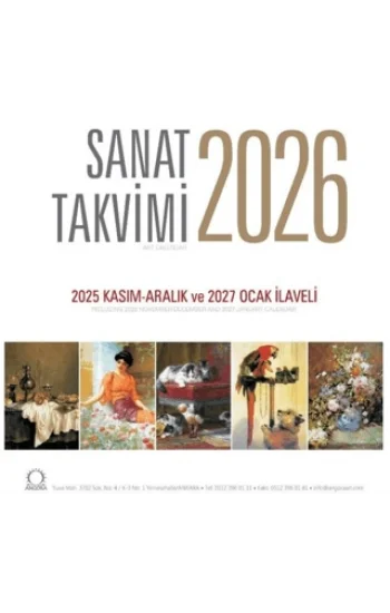 Sanat Takvimi 2026 Masa Takvimi