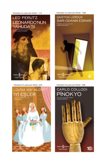 Sarı Odanın Esrarı + Leonardonun Yahudası + Iyi Eşler + Pinokyo- 4 Kitap Set