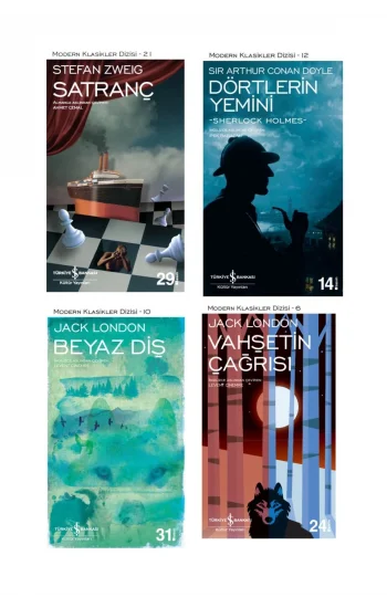 Satranç + Dörtlerin Yemini + Beyaz Diş + Vahşetin Çağrısı- 4 Kitap Set - Iş Bankası Özel Set