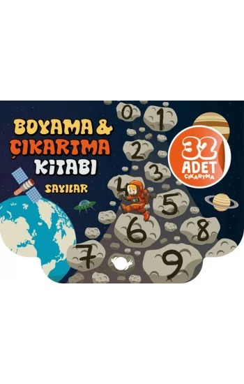 Sayılar Boyama ve Çıkartma Kitabı