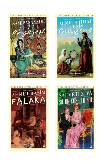 Sergüzeşt (günümüz Türkçesiyle) + Çingene + Falaka + Salon Köşelerinde- 4 Kitap Set - Iş Bankası Öze