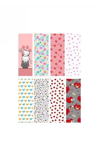 Sevgi ve Huzur Temalı 8li Kitap Ayraçları 01- Sevgi ve Huzuru Sayfalarınıza Taşıyın!