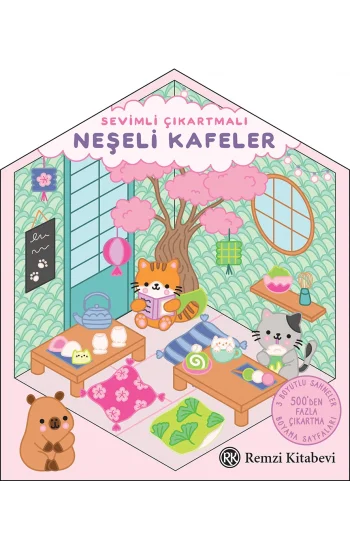 Sevimli Çıkartmalı Neşeli Kafeler