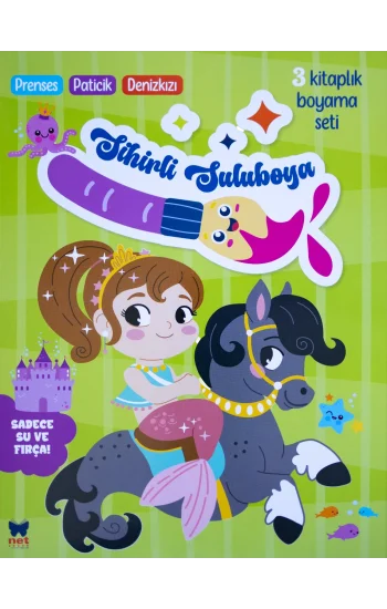 Sihirli Suluboya Seti - Yeşil - Ciltli