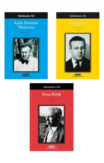 Sırça Köşk + Kürk Mantolu Madonna + Değirmen- 3 Kitap Set - Iş Bankası Özel Set Sırça Köşk Kitabı