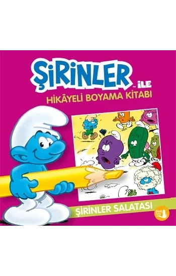 Şirinler İle Hikaye Boyama Kitabı - Şirinler Salatası