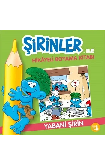 Şirinler İle Hikaye Boyama Kitabı - Yabani Şirin