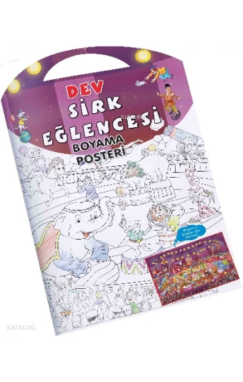 Sirk Eğlencesi Dev Boyama Posteri