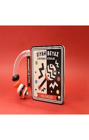 Siyah Beyaz Çıngıraklı Kitaplar - Kelimeler (Ciltli)