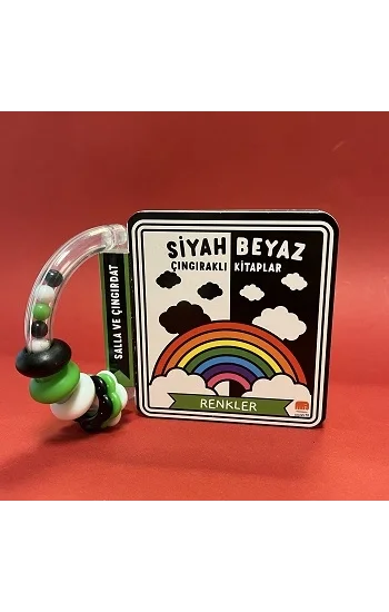 Siyah Beyaz Çıngıraklı Kitaplar - Renkler (Ciltli)