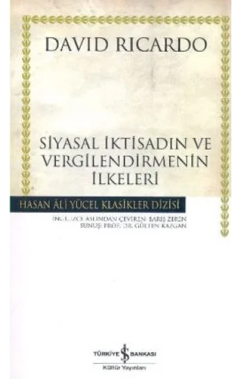 Siyasal İktisadın ve Vergilendirmenin İlkeleri