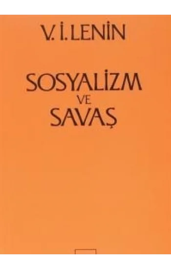 Sosyalizm ve Savaş