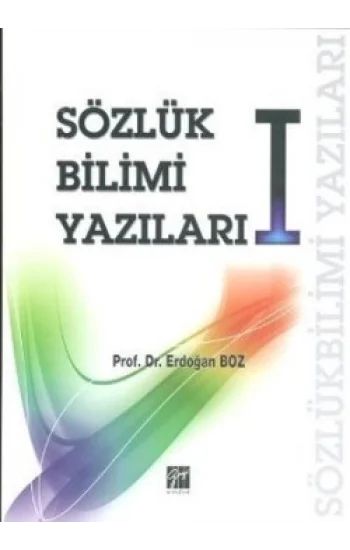 Sözlük Bilimi Yazıları 1
