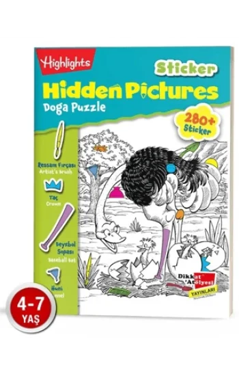 Sticker Hidden Pictures Doğa Puzzle 2li Set