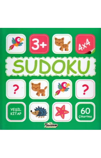 Sudoku 4X4 Yeşil Kitap