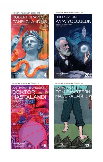 Tanrı Claudius + Aya Yolculuk + Doktor Hastalandı + Tom Sawyerin Maceraları- 4 Kitap Set