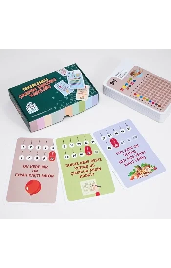 Tekerlemeli Çarpım Tablosu Kartları