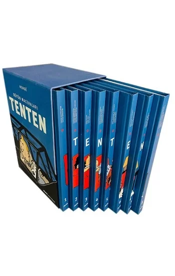 Tentenin Maceraları Sekiz Kitap Birarada (Ciltli-Kutulu)