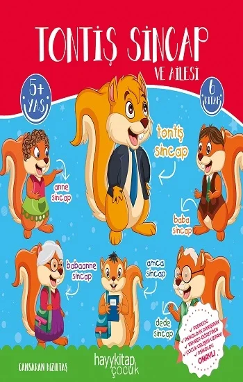 Tontiş Sincap ve Ailesi 6lı Öykü Seti