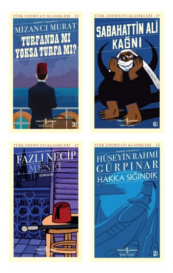 Turfanda Mı Yoksa Turfa Mı ? + Kağnı + Menfi - Sürgün + Hakka Sığındık- 4 Kitap Set - Iş Bankası Öze
