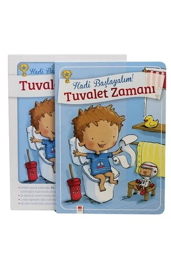 Tuvalet Zamanı - Erkekler İçin Tuvalet Eğitimi Kitabı (Ciltli)