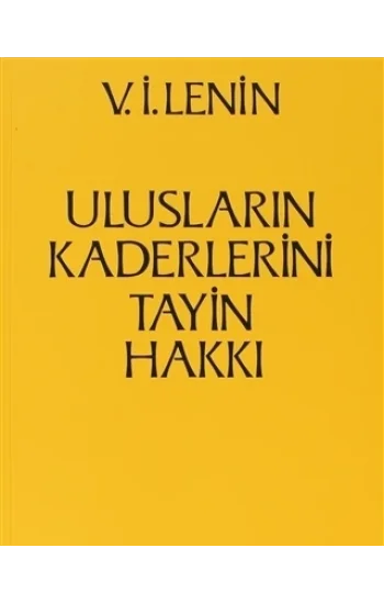 Ulusların Kaderlerini Tayin Hakkı