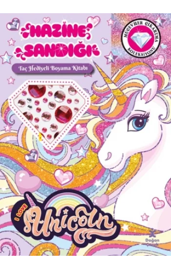 Unicorn - Hazine Sandığı (Taç Hediyeli Boyama Kitabı)