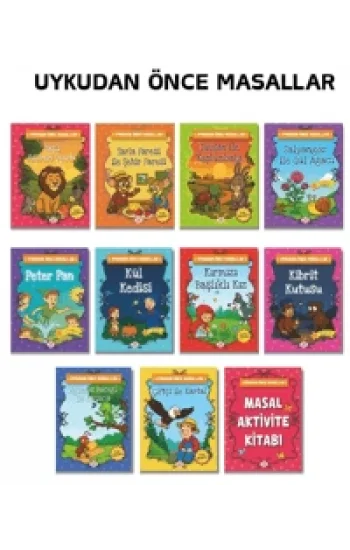 Uykudan Önce Masallar Seti (10 Kitap +1 Aktivite Takım)