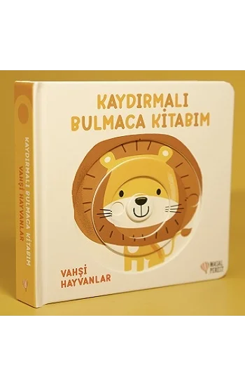 Vahşi Hayvanlar - Kaydırmalı Bulmaca Kitabım Serisi (Ciltli)
