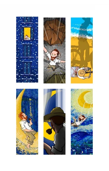 Van Gogh Kitap Ayraçları Hediyelik Ayraç 6lı set