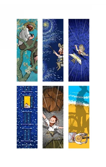 Van Gogh Kitap Ayraçları Hediyelik Ayraç 6lı set