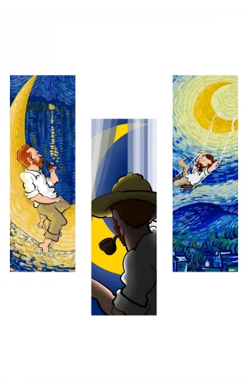 Van Gogh Kitap Ayraçları Hediyelik Ayraç - Van Gogh 3lü Ayraç Seti