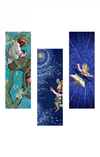 Van Gogh Kitap Ayraçları Hediyelik Ayraç - Van Gogh 3lü Ayraç Seti