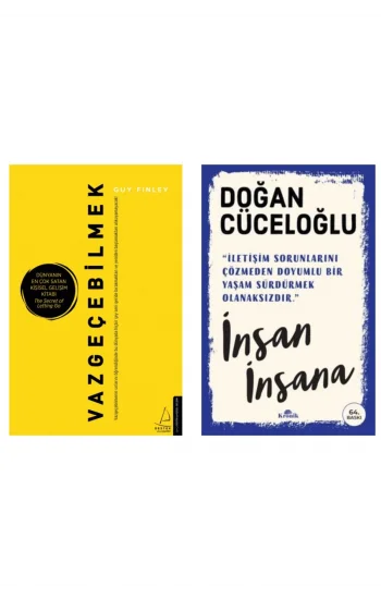 Vazgeçebilmek + Insan Insana- 2 Kitap Set - Iş Bankası Özel Set Vazgeçebilmek Kitabı
