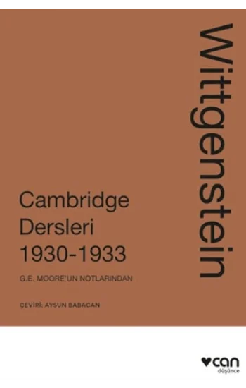 Wittgenstein: Cambridge Dersleri 1930-1933